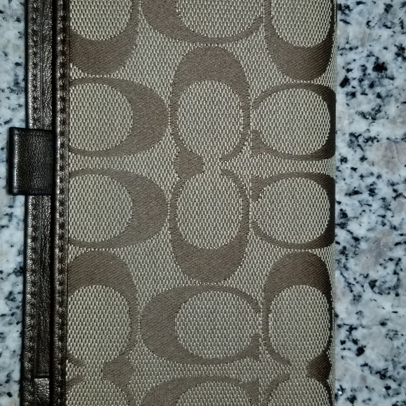 Coach Check Book Cover - Picture 1 of 3